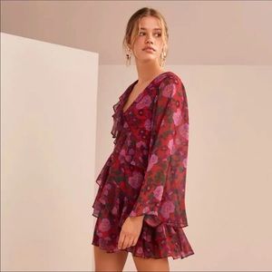 Keepsake ruffle mini dress